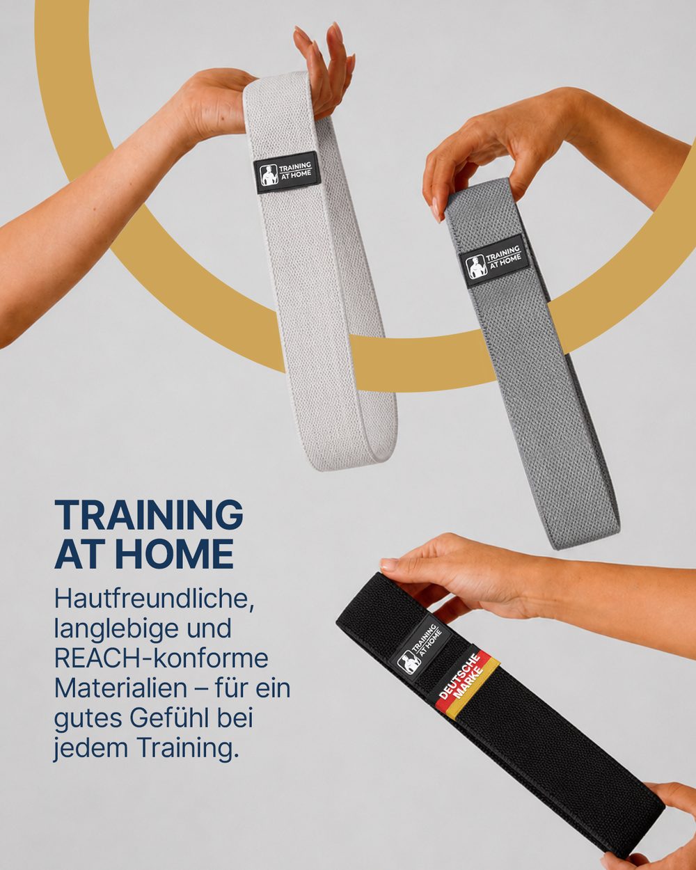 Hautfreundliche, langlebige und REACH-konforme Stoffbänder von TRAINING AT HOME